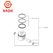 Deutz diesel engine spare parts  piston kit 04235032